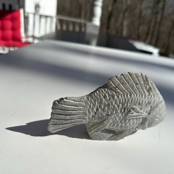 #979 SOAP STONE FISH  SOAP STONE FISH CARVING - Picture 8 of 9